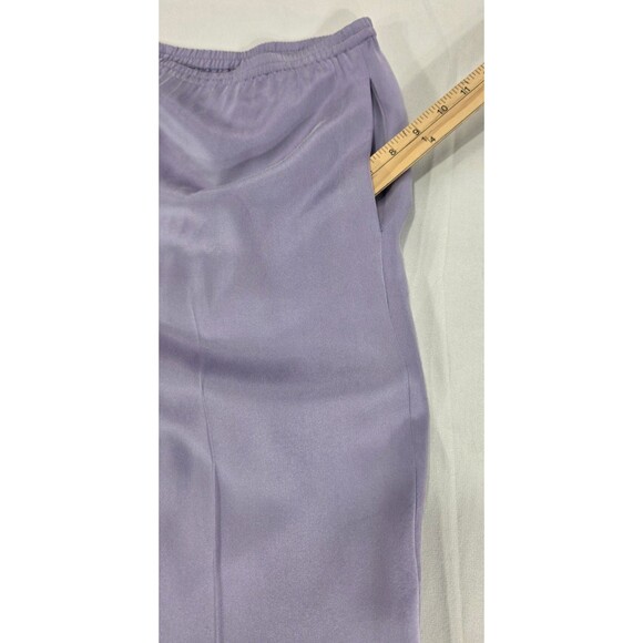 Eileen Fisher Silk Pant Set Kimono Jacket Minimalist Lagenlook 2-Piece Purple S - Picture 8 of 14